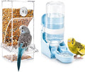 Rypet No-Mess Bird Feeder and Water Dispenser Set for Small Birds