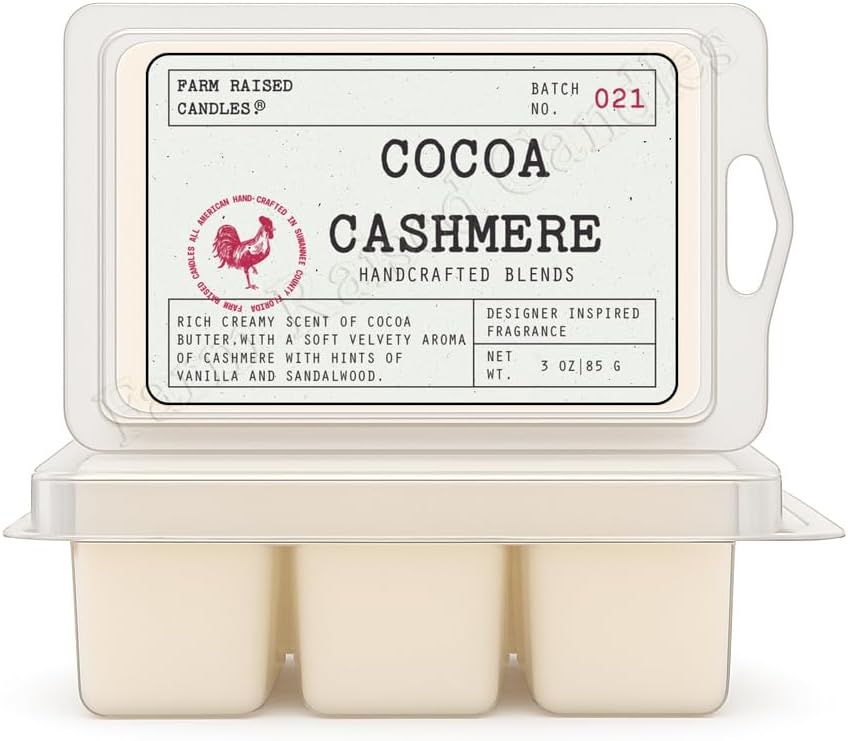 Cocoa Cashmere Soy Wax Melts, 2 Pack, 6 oz