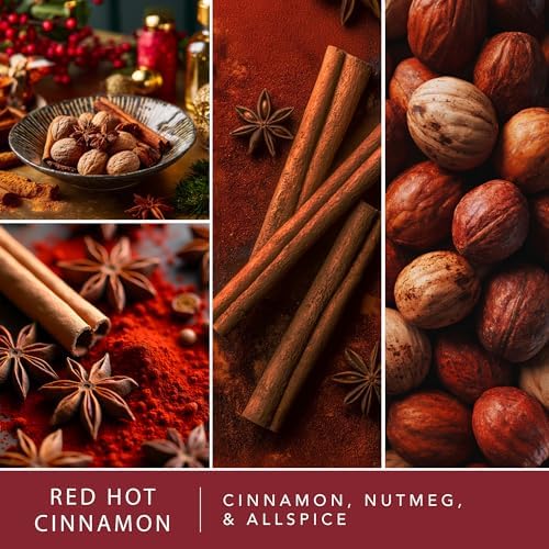 Scentsationals Christmas Wax Melts Holiday Favorites 4pk – Long Lasting, Strong Scent Melts for Warmers, Includes Red Hot Cinnamon, Woodland Spruce, Brown Butter Cookies, & Stay Cozy, 10oz (24 Cubes)