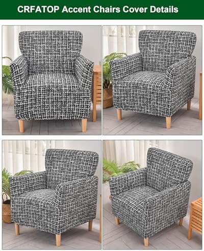 CRFATOP Accent Chair Cover, Stretch Armchair Slipcover for Living Room,20
