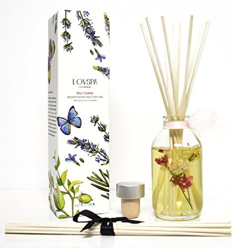 Reed Diffuser Set - Wild Flowers Scented Diffuser with Sticks