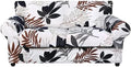 SearchI Stretch Sofa Cover Printed Couch Cover, Floral Pattern 3 Pieces Loveseat Slipcover with 2 Separate Cushion Cover, Washable Furniture Protector for Living Room(Loveseat, Maple Leaf Pattern)