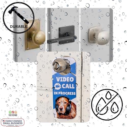 Do Not Disturb Door Hanger Signs, Dog and Cat Studio, 2 Pack