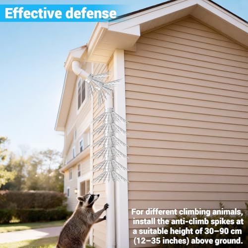 120 inch Bird Spikes/Squirrel Baffle for Bird Feeder Pole, Deters Raccoons