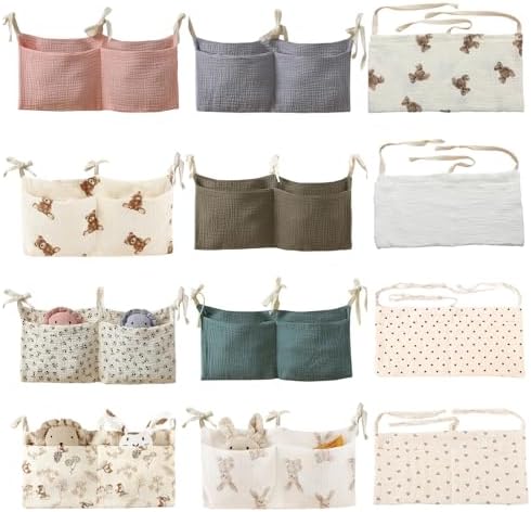 Baby Bedside Hanging Bags Storage Organizer Milk Bottle Toy Crib Baby Nappy-Bag Bed-Bunk Organizing Bag