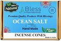 Bless International Ocean-Salt 100%-Natural-Incense-Cones Handmade-Hand-Dipped Organic-Chemicals-Free for-Purification-Relaxation-Positivity-Yoga-Meditation The-Best-scents (60 Count)