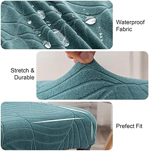 Genina Waterproof Dining Chair Covers Set of 4 Parsons Chair Slipcovers
