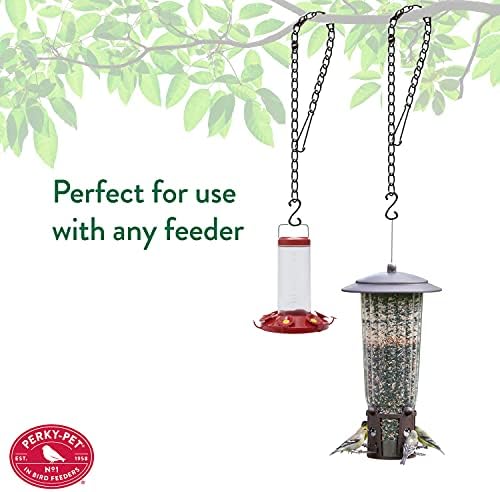 Perky-Pet 33 in Hanging Chain for Bird Feeders - Easily Hang Bird Feeders from Tree Branches, 65T - 33" long & holds up to 16 lb - Rust Resistant Chain