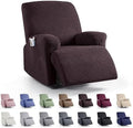 KinCam Recliner Chair Covers, Stretch Reclining Cover, Dark Coffee