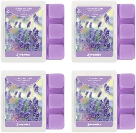 SCENTORINI Wax Melts Wax Cubes, Lavender Wax Melts for Sleep, 4 * 1.25oz