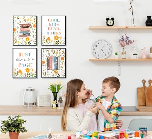 ULEGIE Reading Posters for Classroom Corner Decor, Kids Reading Corner