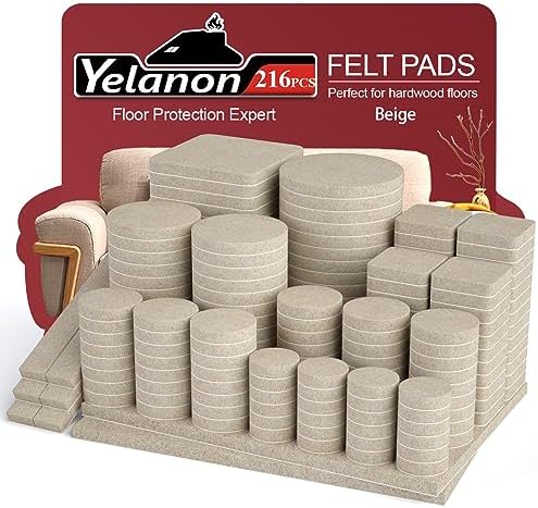 Felt Furniture Pads for Hardwood Floors -Yelanon Felt Pads for Chair Legs
