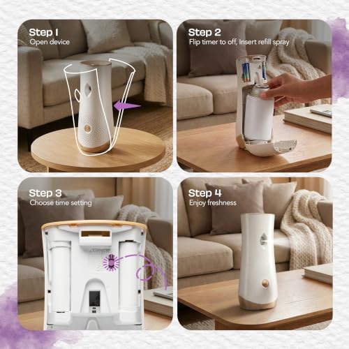 Glade Automatic Spray Refill, Air Freshener for Home and Bathroom, Lavender & Vanilla, 6.2 Oz, 2 Count