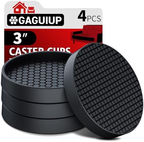 Non Slip Furniture Pads- 4PCS 3" Round Anti Skid Grippers Floor Protectors
