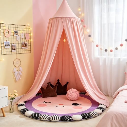 Princess Bed Canopy for Girls, Heavyweight Canopy Bed Curtains