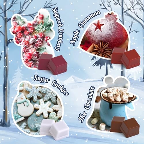 ARVIDSSON Winter Scented Wax Melts, Holiday Soy Wax Cubes for Wax Warmer