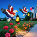 Solar Lights Outdoor 2 Packs 29.9in Eagle Garden Stakes with Solar Lights