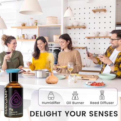 MAYJAM Fig Fragrance Oil for Diffusers for Home, 100ML/3.38FL.OZ