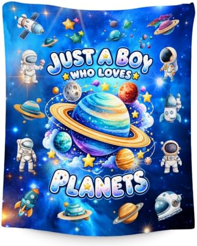Blankets Gifts for Boys, Kids Planet Blanket for Sons Grandsons