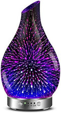 Essential Oil Diffusers 3D Glass Aromatherapy Diffuser Cool Mist Humidifier