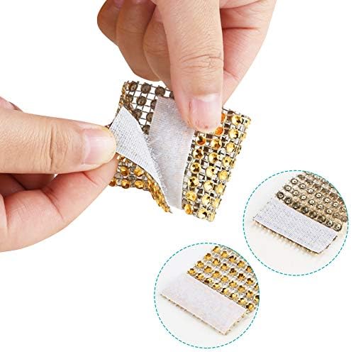 Accmor 150pcs Napkin Rings, Gold Napkin Rings Buckles