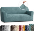 PAULATO Premium Stretch Couch Covers for Sofa - Sofa Chair Cover Washable, Dogs & Pets Friendly - Elastic Polyester Loveseat Slipcovers - Non-Slip Love Seat Couch Covers - Teal (64"-85" Wide)