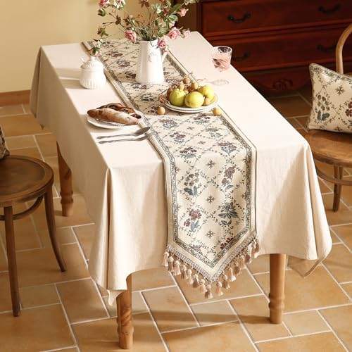 patdrea Designer French Vintage Short Table Runner,12"X71"