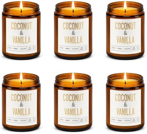 6-Pack Scented Candles for Home Scented - Candles Gift Set for Women