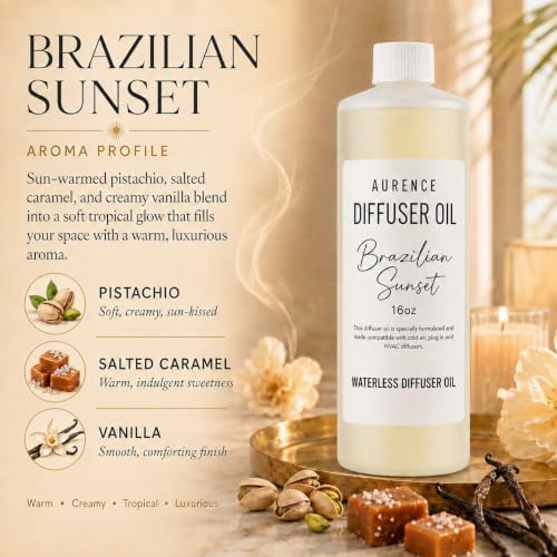 Diffuser Oil, Brazilian Waves Scent, Luxury Waterless Diffuser Oil Refill