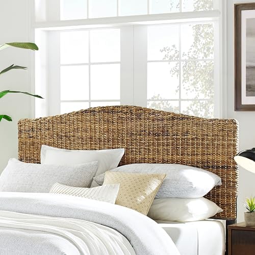 Crosley Furniture Serena Rattan Bed Headboard, Full