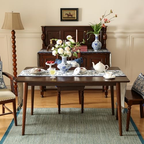 bilin gaier Designer Vintage Chinoiserie Small Table Runner,63"x12"
