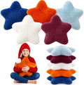 Soaoo 5 Pcs Star Fluffy Pillow Star Shape Pillow, Vintage Contrast