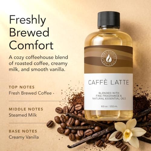 Aroma Country Coffee Latte Luxury Diffuser Oil Refill (4 Fl Oz)