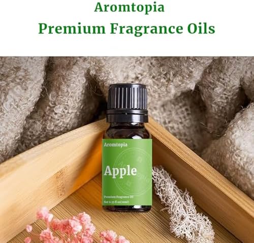 Fruit Fragrance Oils, Aromtopia 6x10ml Fruity Essential Oils for Diffusers for Home, Soap Candle Making Scents, Strawberry, Pineapple, Lemon, Cherry, Passion Fruit, Apple, Fragrance Oil Gift Set