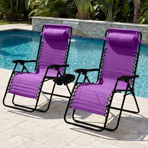 Best Choice Products Set of 2 Extra Wide Zero Gravity Chair Recliner