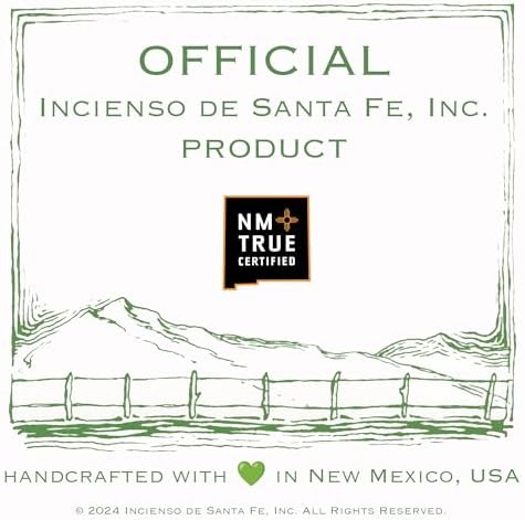 Incienso de Santa Fe - Mesquite Natural Wood Incense Bricks Without Holder, 40 Count - Made in the USA