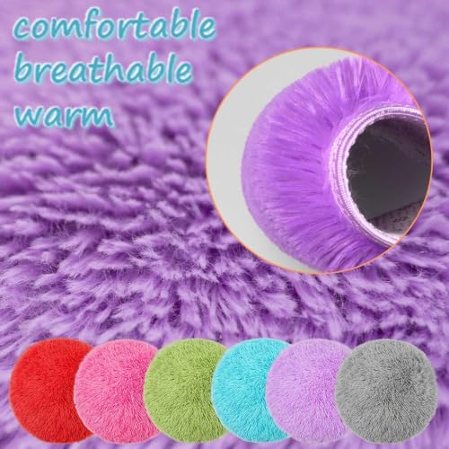 6 Pcs Classroom Carpet– 16" Soft Circle Rug Set