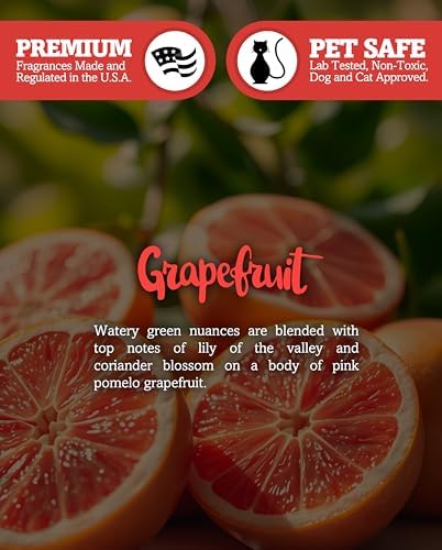 Shortie's Candle Company Grapefruit Premium Wax Melts - 3 Oz., Strong & Long Lasting, Non-Toxic - Made with Essential & Natural Oils - Formula 117