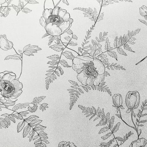 ADD.HERES Window Privacy Film, Glass Decorative Static Cling, 17.5" x 78.7"