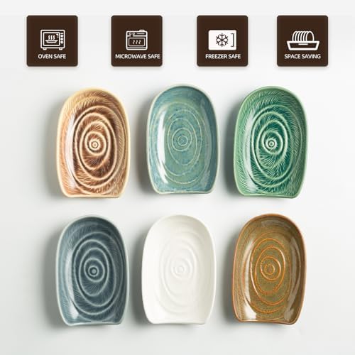 Ceramic Spoon Rest, Utensil Rest for Stove, Counter & Coffee Bar