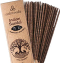 Ayurvedic Sandalwood Incense Sticks Natural - for Calm, 24+ Smudge Sticks