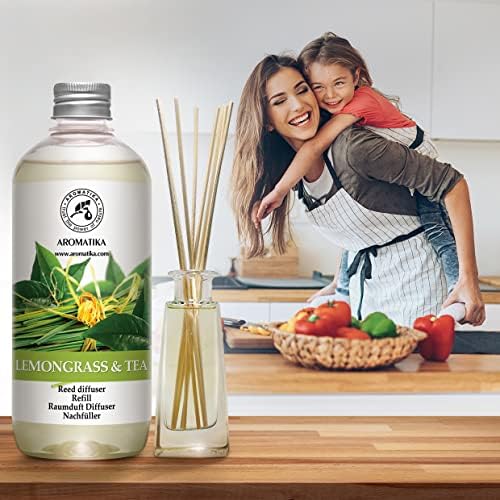 Reed Diffuser Refill Lemongrass - Tea 17.0 Fl Oz - Scented Diffuser - Room Diffuser Refill with Scent - Room Freshener - Home Fragrance - Scented Diffusers - Home Fragrance