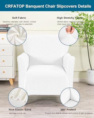 CRFATOP Accent Chair Cover, Stretch Armchair Slipcover for Living Room,A14