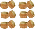 COTTON CRAFT Glitz Handmade Beaded Napkin Rings - Set of 12 - Champagne