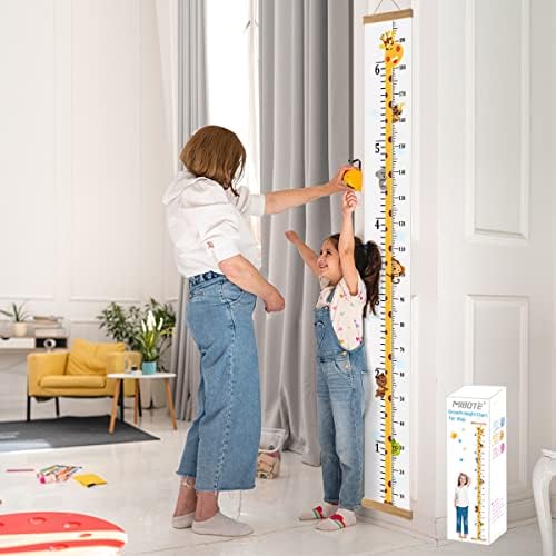 Growth Height Chart for Kids, Removable 79"x7.9" (Giraffe)