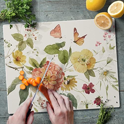 CounterArt Nature's Blessings Tempered Glass Cutting Board 15" x 12"