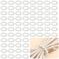 72Pcs Pearl Napkin Rings Imitation Pearl Ring Napkin Holder Delicate Silver Beaded Serviette Buckles for Wedding Christmas Dinner Banquet Decor Party Table Settings