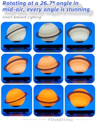 MOOCCI Levitating Saturn Lamp Magnetic Floating Planet Night Light