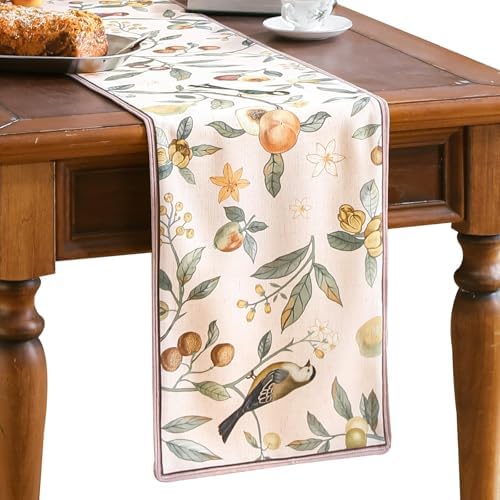 bilin gaier Designer French Vintage Table Runner,87"x12"
