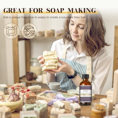EUQEE Sweet Tobacco Fragrance Oil 2.02 Fl oz for Candle Making(60ml)
